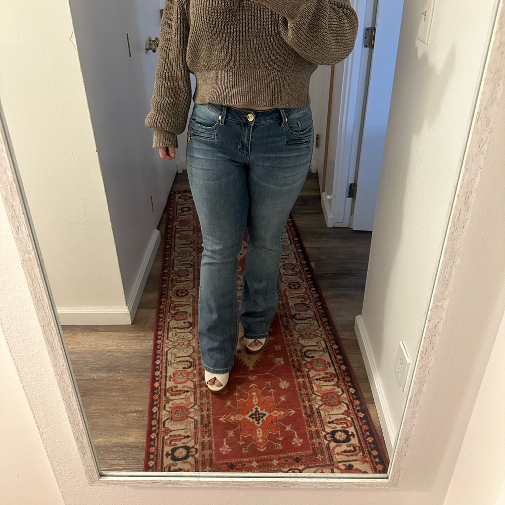 Y2K Seven7 Slim Bootcut Low Rise Jeans